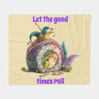 Let The Good Times Roll Mardi Gras  Fleece Deken