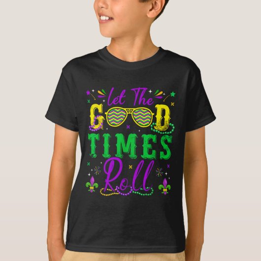 Let The Good Times Roll Mardi Gras New Orleans Men T-shirt (Voorkant)