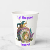 Let The Good Times Roll Mardi Gras Papieren Bekers (Achterkant)