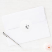 LET THE NEXT ADVENTURE BEGIN RONDE STICKER (Envelop)