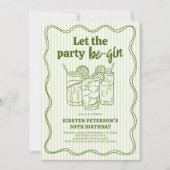 Let The Party Be-Gin Adult Birthday Kaart (Voorkant)