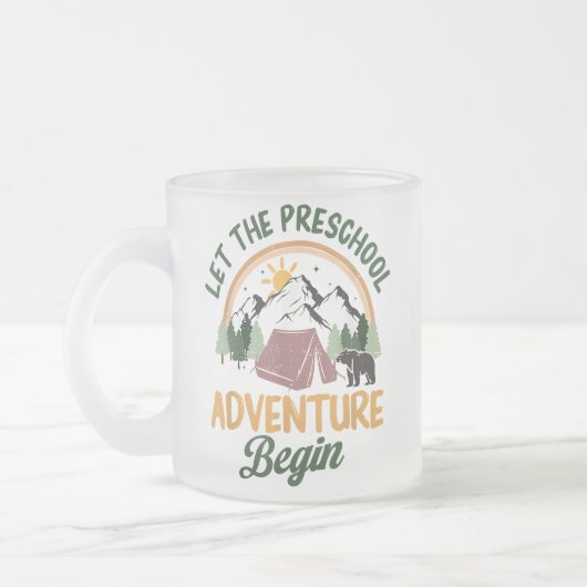 Let The Preschool Adventure Begin Camping Back To  Matglas Koffiemok (Links)