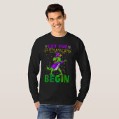 Let The Shenanigans Begin Mardi Gras Dinosaur Kids T-shirt (Voorkant volledig)