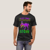 Let The Shenanigans Begin Mardi Gras Dinosaur Kids T-shirt (Voorkant volledig)