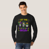 Let The Shenanigans Begin Mardi Gras Gnomes Kids M T-shirt (Voorkant volledig)