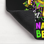 Let The Shenanigans Begin Mardi Gras Lips Girl Wom Muismat (Hoek)