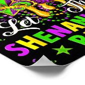 Let The Shenanigans Begin Mardi Gras Lips Girl Wom Poster (Hoek)