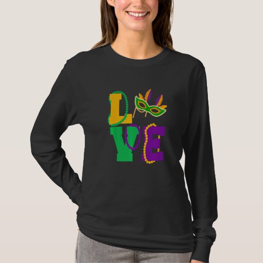 Let The Shenanigans begin Mardi Gras love y'all Pr T-shirt (Voorkant)