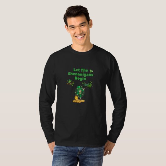 Let The Shenanigans Begin Saint Patricks Day Shena T-shirt (Voorkant volledig)