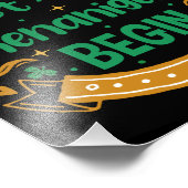 Let The Shenanigans Begin St Patrick's Day Foto Afdruk (Hoek)