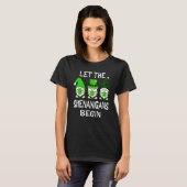 Let The Shenanigans Begin St Patricks Day Gnomes S T-shirt (Voorkant volledig)
