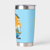 Let The Sunshine Fuel Your Dreams Customizable Geïsoleerde Drinkbeker (Links)
