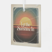 Let The Sunshine In Glas Ornament (Voorkant links)