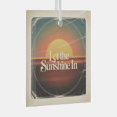 Let The Sunshine In Glas Ornament (Voorkant Rechts)