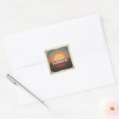 Let The Sunshine In Vierkante Sticker (Envelop)
