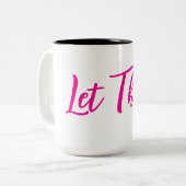 Let Them mug Tweekleurige Koffiemok (Voorkant links)