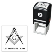 Let there be light rubber stamp  zelfinktende stempel (In situ)