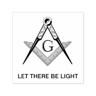 Let there be light rubber stamp  zelfinktende stempel