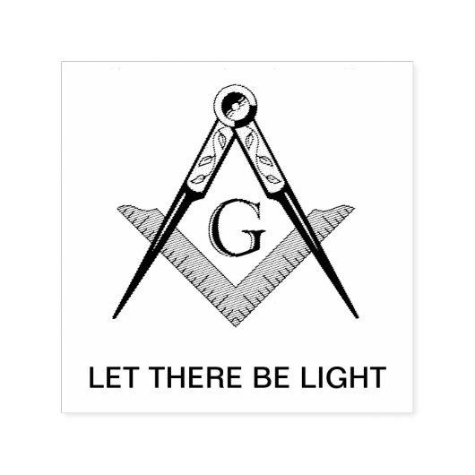 Let there be light rubber stamp  zelfinktende stempel (Design)