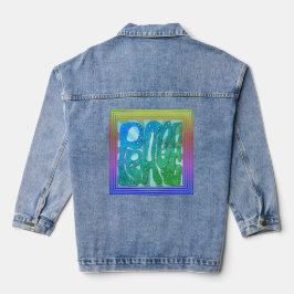 “Let There Be Peace” Denim Jean Jacket
