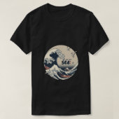 let tor tour zee Japans golf print ontwerp T-shirt (Design voorkant)