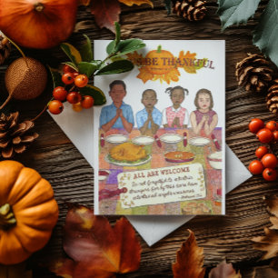 Let Us Be Thankful Inspiron Postcard Feestdagenkaart