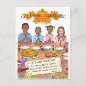 Let Us Be Thankful Inspiron Postcard Feestdagenkaart (Voorkant)
