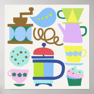 LET VOOR KOFFIE POSTER