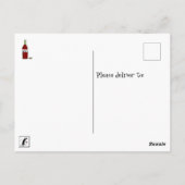 Let Wine Breathe of Mouth to Mouth Funny Quote Briefkaart (Achterkant)