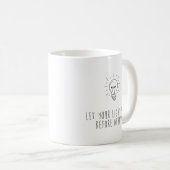 Let You Light Shine Before Others Koffiemok (Voorkant rechts)