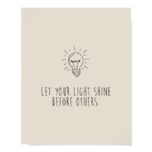 Let You Light Shine Before Others
