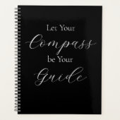 'Let Your Compass Be Your Guide' Phrase White  Planner (Voorkant)