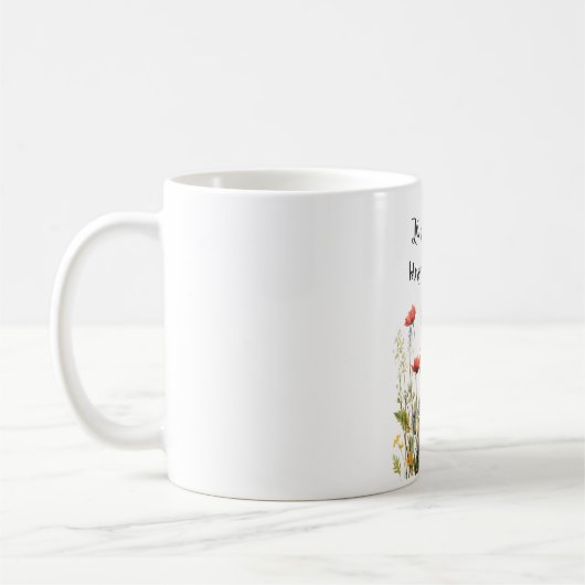 Let Your Dreams Blossom Mug – Inspirational Floral Koffiemok (Links)