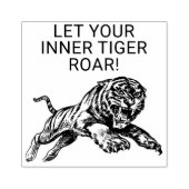 Let Your Inner Tiger Roar Inspirational Stamp Rubberstempel (Afrduk)