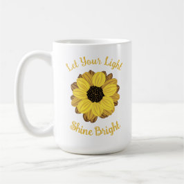 Let Your Light Shine Bright Sunflower Koffiemok