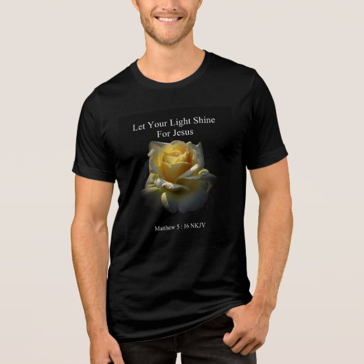 Let Your Light Shine For Jesus T-Shirt by StanVG (Voorkant)