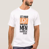 Let your light shine t-shirt (Voorkant)