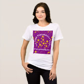 Let your personality shine Tri-Blend shirt (Voorkant volledig)