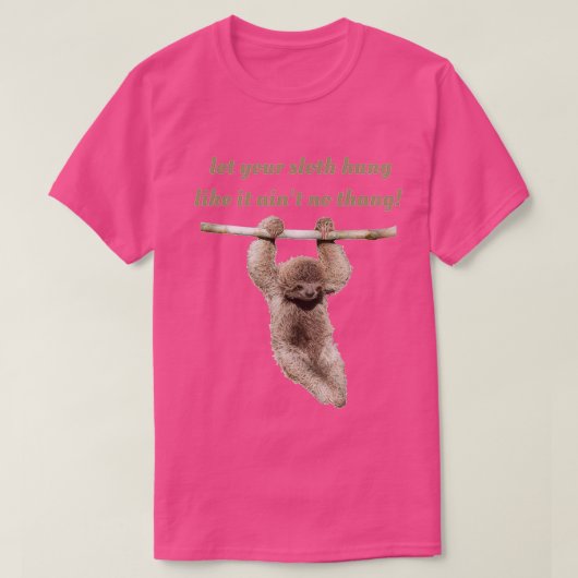 Let your sloth hang Triblend T-shirt (Design voorkant)