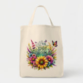 Let Your Spirit Bloom Tote Bag (Voorkant)