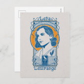 Leta Lerare Illustratie Briefkaart (Voorkant / Achterkant)