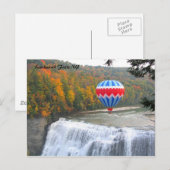 Letchworth Herfsten NY Briefkaart (Voorkant / Achterkant)