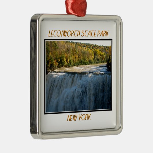 Letchworth State Park Middle Herfsten Metalen Ornament (Rechts)