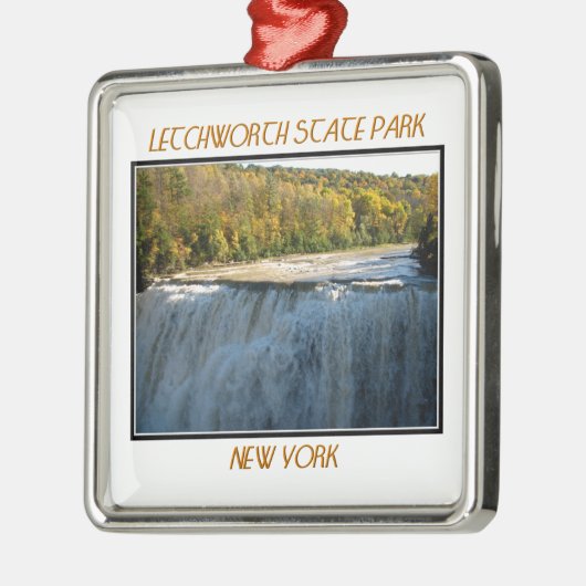 Letchworth State Park Middle Herfsten Metalen Ornament (Links)