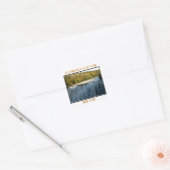Letchworth State Park Middle Herfsten Vierkante Sticker (Envelop)