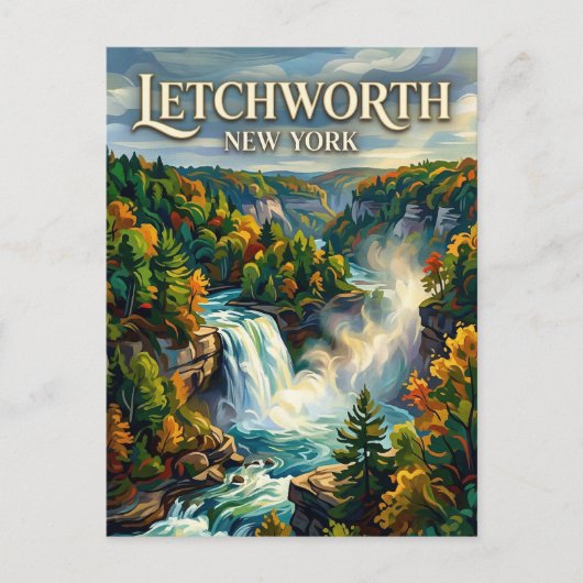 Letchworth State Park New York Briefkaart (Voorkant)