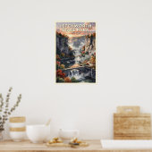 Letchworth State Park New York Reisposter uit het Poster (Keuken)