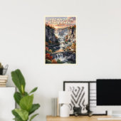 Letchworth State Park New York Reisposter uit het Poster (Thuiskantoor)