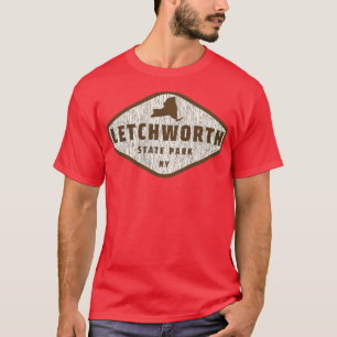 Letchworth State Park New York Tree Log textuur WO T-shirt
