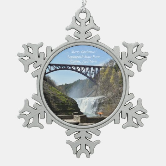 Letchworth State Park, NY Kerst ornament (Voorkant)